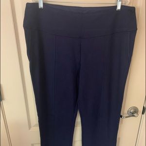 Ruby Ribbon Blue Ponte Pants 3XL